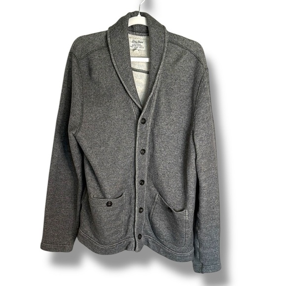 Lucky Brand Softest Knitwear Gray Cardigan Sweater Size Large - Picture 1 of 7